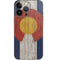 Colorado Flag Dark Wood iPhone 14 Pro Skin